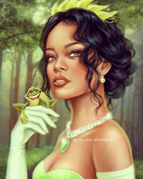 Celebrities as Disney Princesses Fan Art