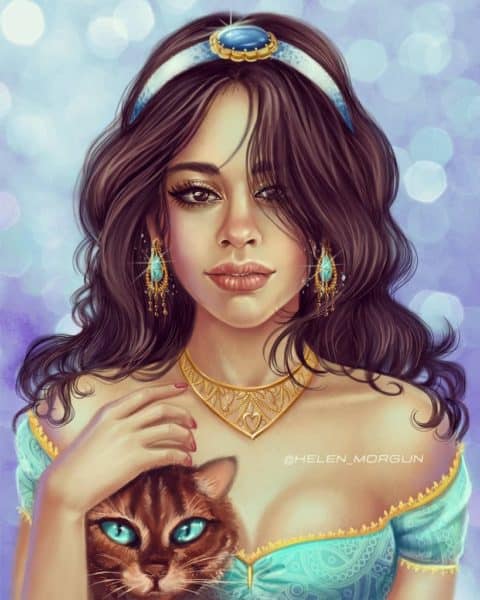 Celebrities as Disney Princesses Fan Art