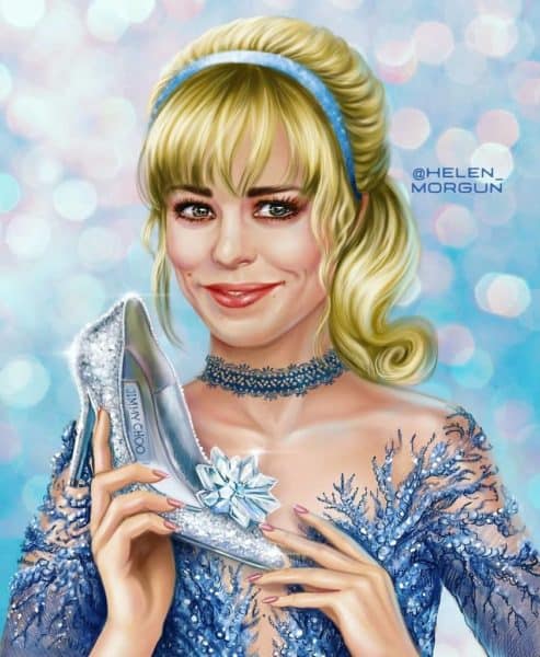 Celebrities as Disney Princesses Fan Art