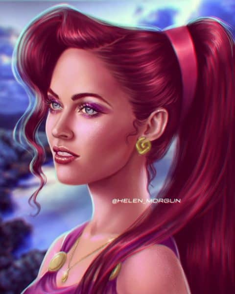 Celebrities as Disney Princesses Fan Art