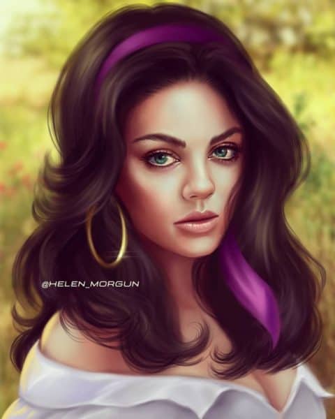 Celebrities as Disney Princesses Fan Art