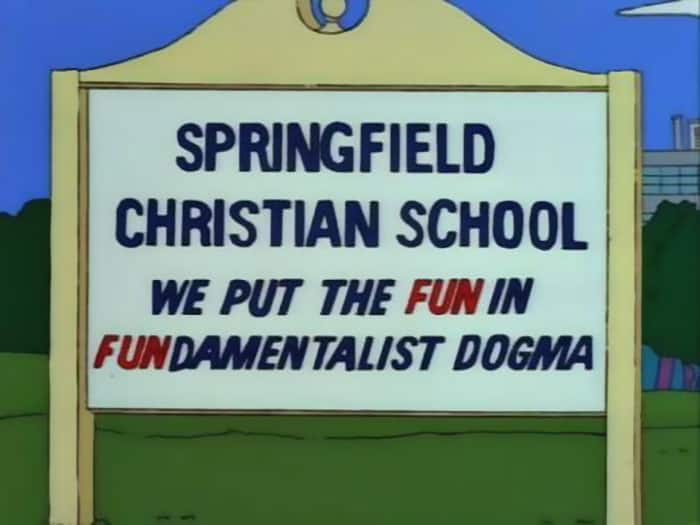 A Collection of Hilarious Signs Spotted in The Simpsons