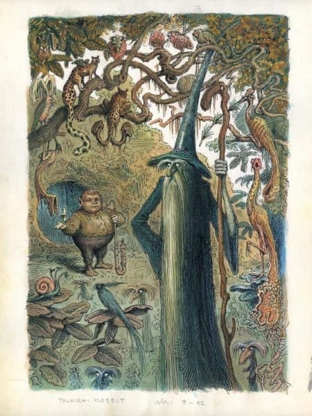 Illustrations for an Unpublished Version of The Hobbit