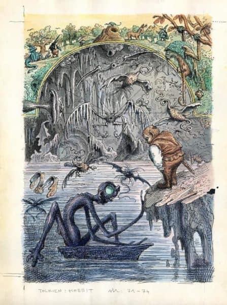 Illustrations for an Unpublished Version of The Hobbit