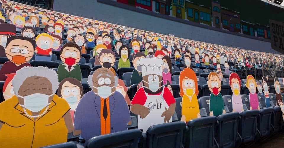 South Park Characters Fill Empty Seats At Denver Broncos Football Game