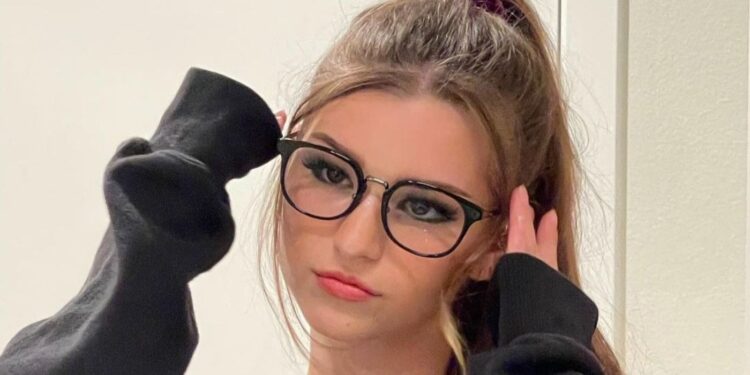 Brooke Monk wearing eyeglasses