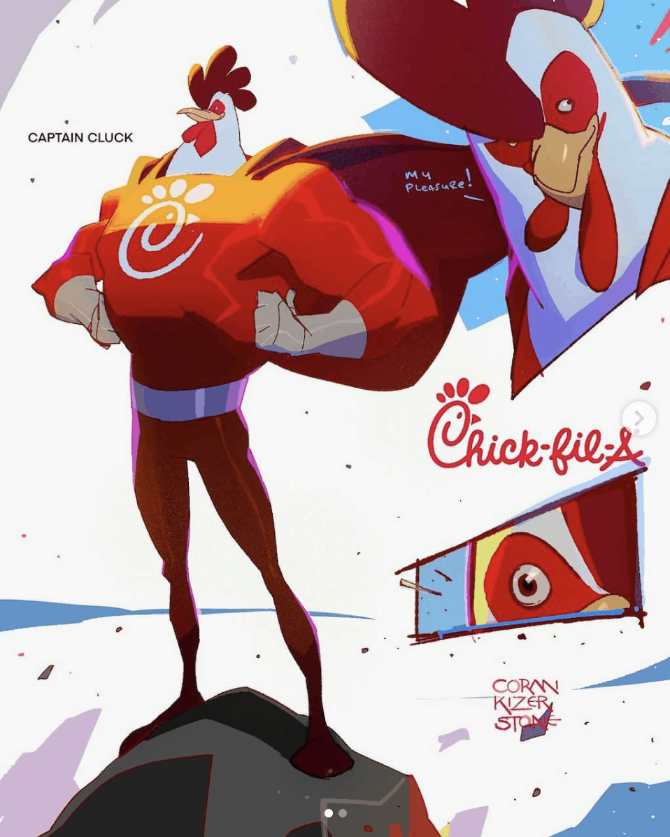 Check Out Fast Food Mascots Redesigned as Animated-Style Characters