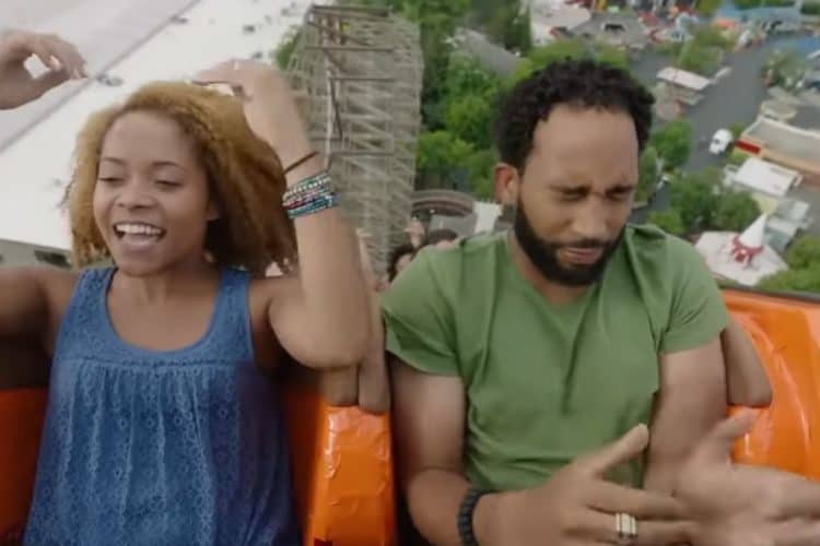 Actor Terrified Of Roller Coasters Tries To Pretend He Likes Them For A Commercial