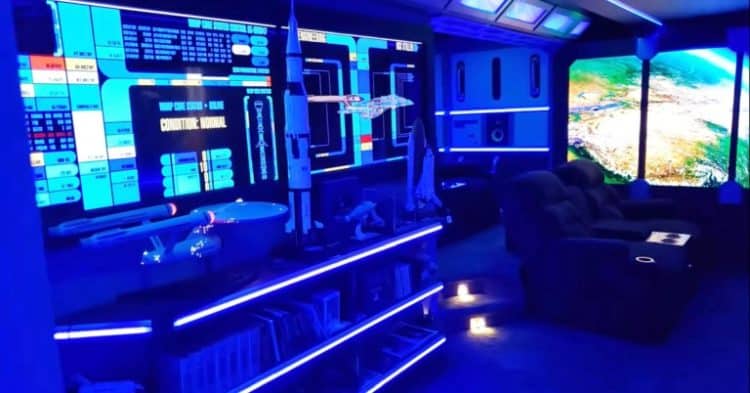 Guy Builds Insane Star Trek Man Cave Theater