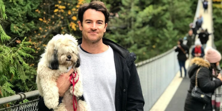 Ben Lawson and his dog