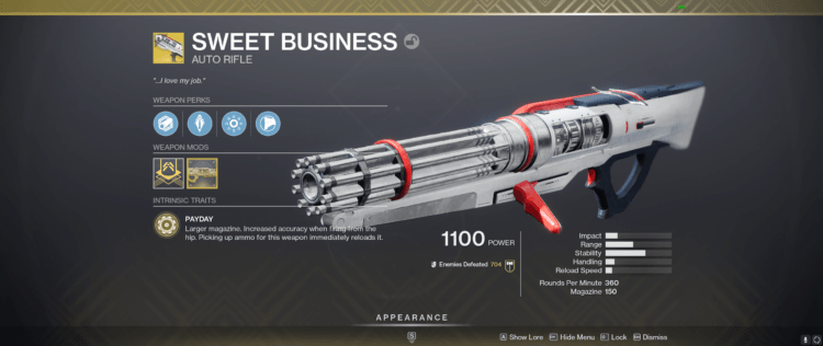 Destiny 2 Sweet Business