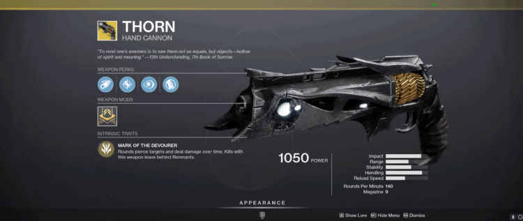 Destiny 2 Thorn