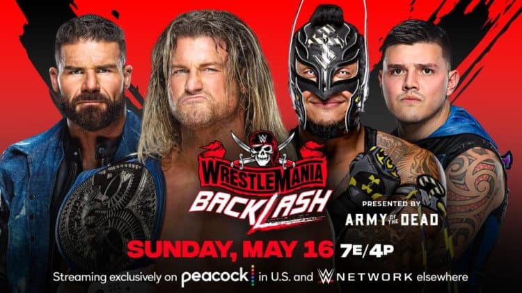 WWE WrestleMania Backlash 2021 Dirty Dawgs Rey Dominik Mysterio Key Art