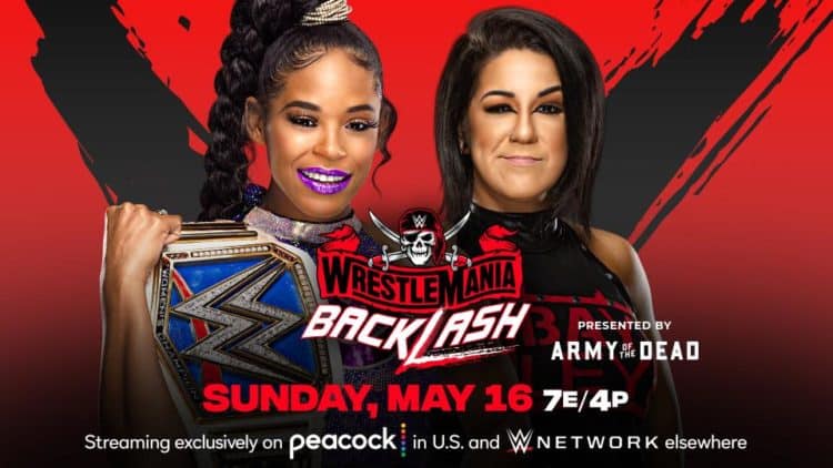 WWE WrestleMania Backlash Bianca Belair Bayley Key Art
