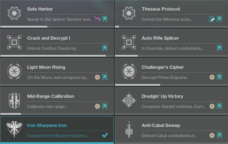 destiny 2 week 2 challenges