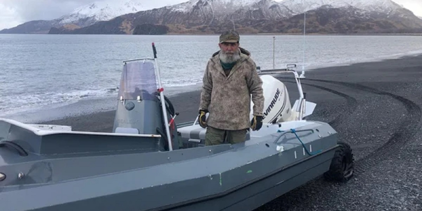 Mike Horstman on his boat