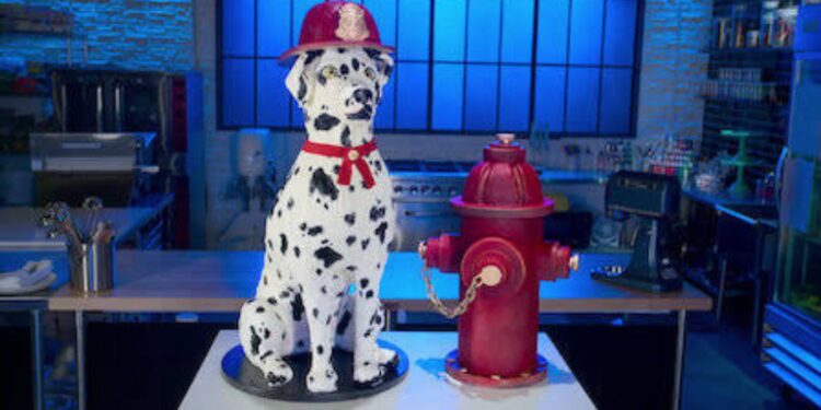 Dalmatian cake on Bake Squad