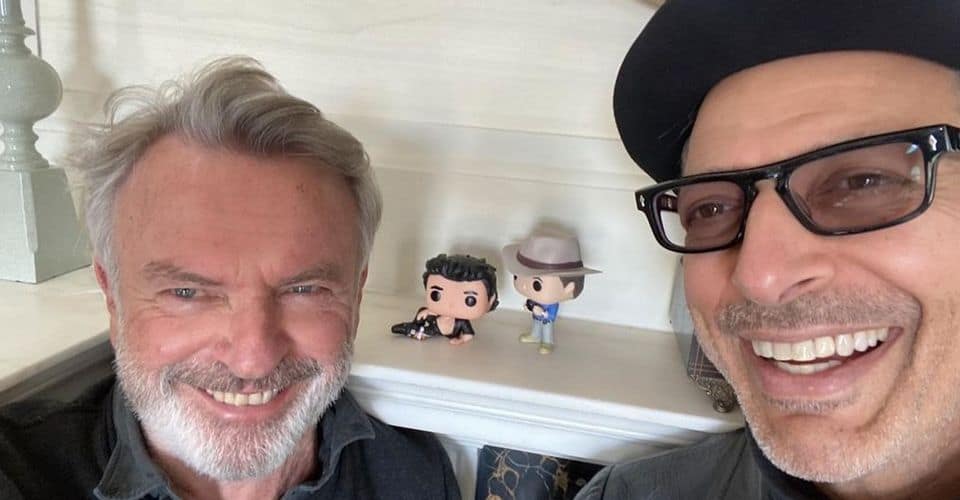 Sam Neill Keeps an Ian Malcolm Funko on his Shelf