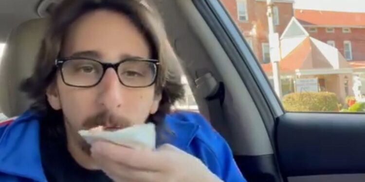 Mauro Castano eating