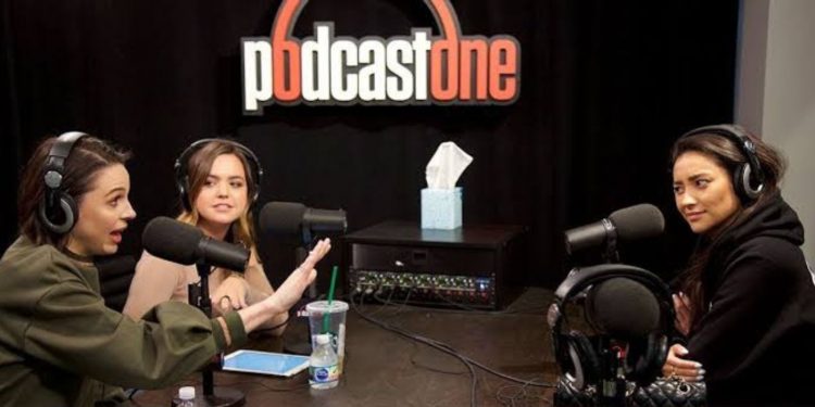 Bailee Madison and Kaitlin Vilasuso in Just Between Us Podcast