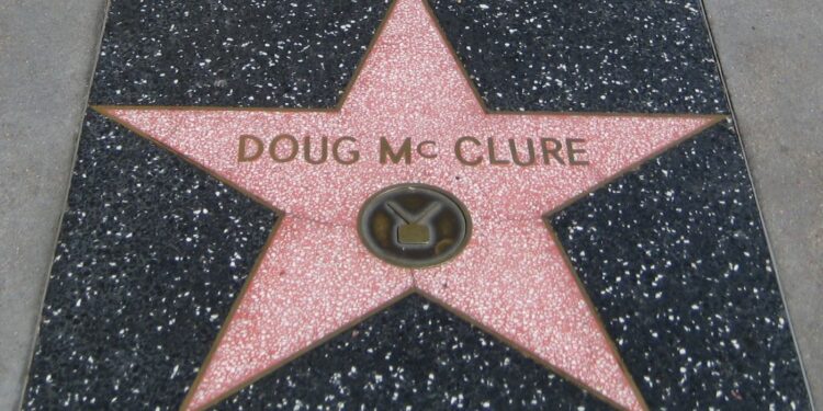 Doug McClure Star on Hollywood Walk Of Fame