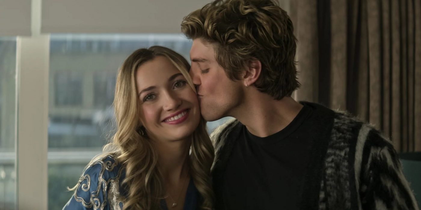 Tilly Keeper as Lady Phoebe with Lukas Gage as Adam in You