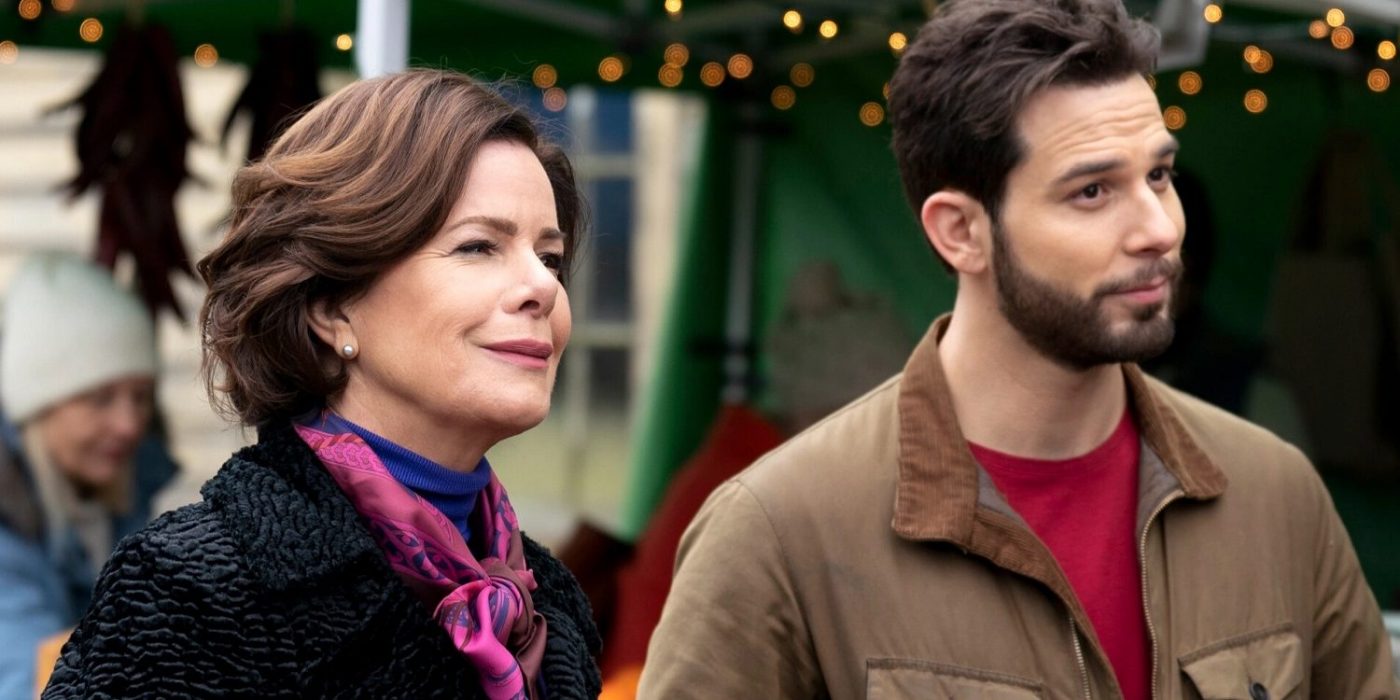 Marcia Gay Harden and Skylar Astin in So Help Me Todd