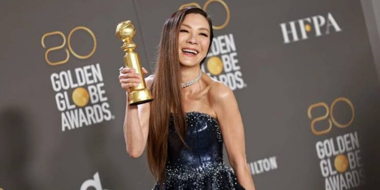 Michelle Yeoh at the Golden Globes