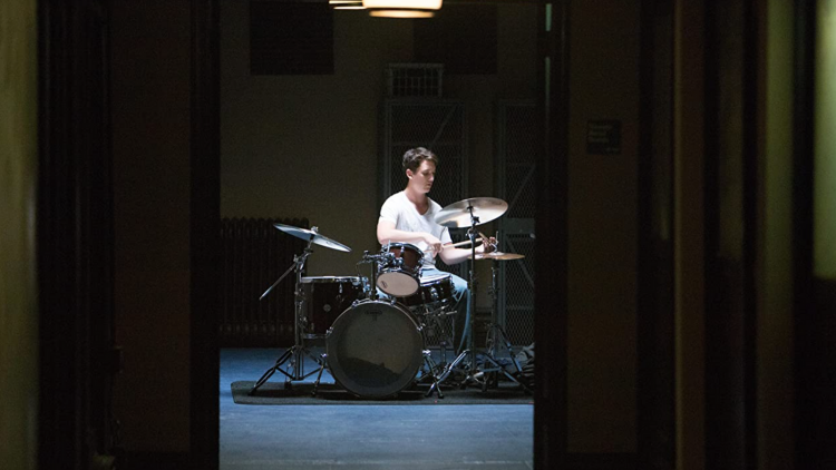 Miles Teller Playing Drums in Whiplash