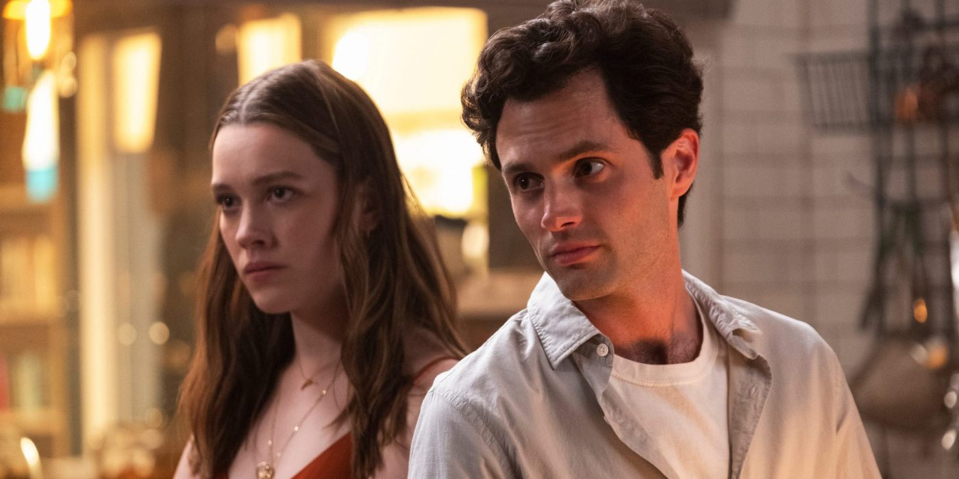 Penn Badgley and Victoria Pedretti in You