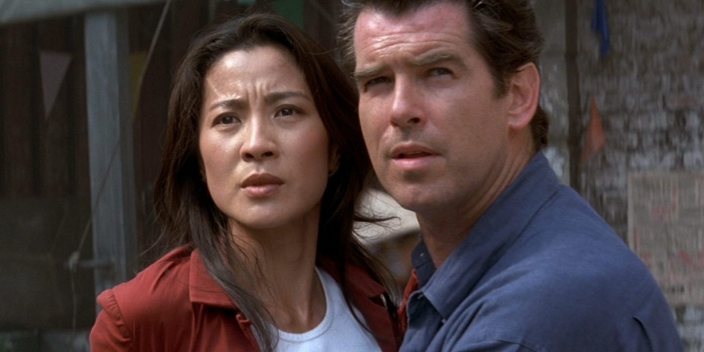 Michelle Yeoh and Pierce Brosnan in Tomorrow Never Dies