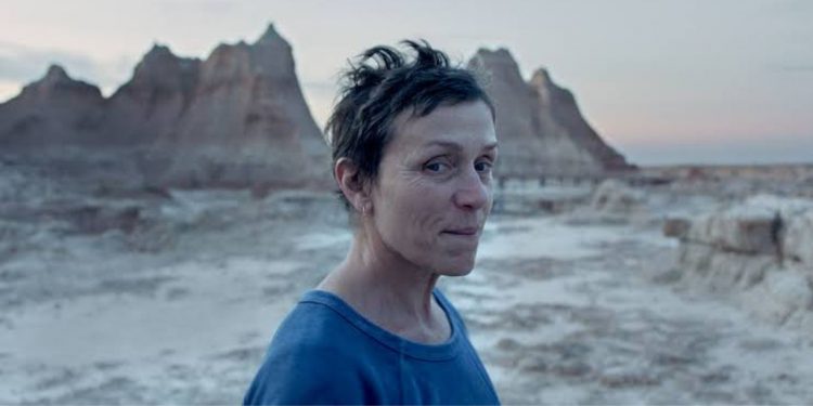 Frances McDormand Oscar win with Nomadland