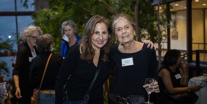 Kathy Najimi post on Instagram with Gloria Steinem