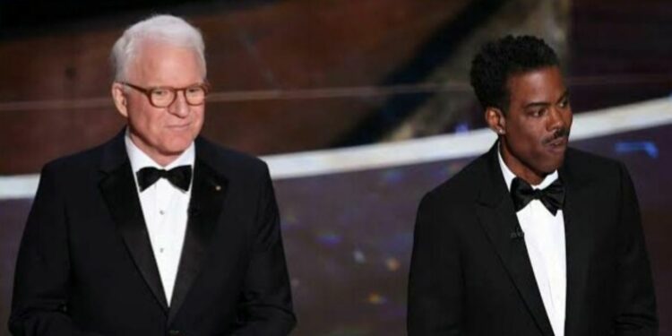 Steve Martin and Chris Rock Opening the Oscars