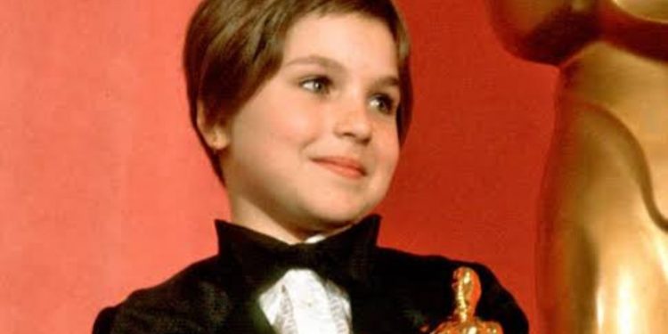 Tatum O'Neal winning the Oscars