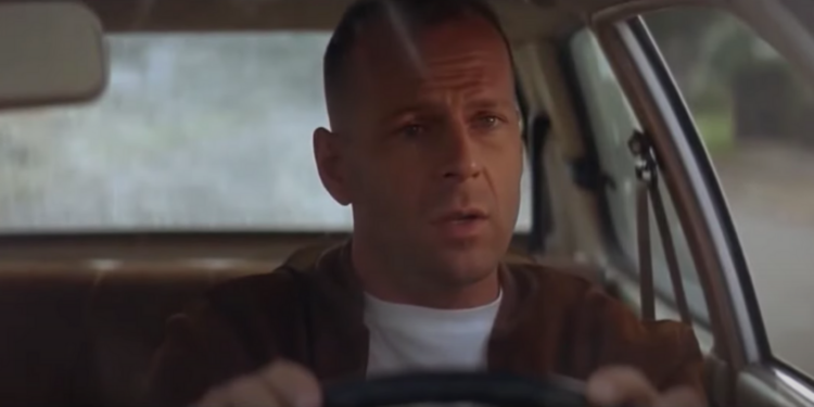 Bruce Willis in Pulp Fiction Driving Honda Civic