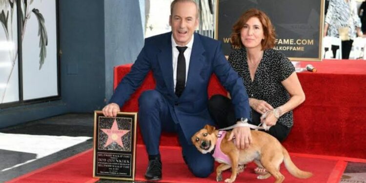 Bob Odenkirk with his Hollywood Walk of Fame star