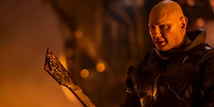 The warrior Glossu Rabban with a bloodied weapon.