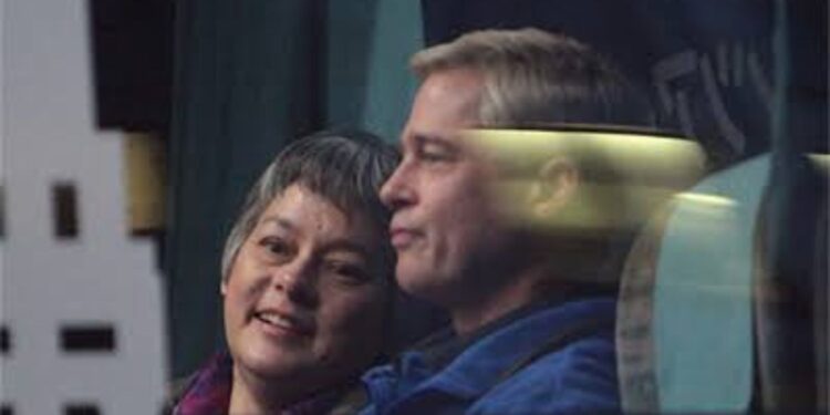 Meg Tilly and Brad Pitt in War Machine