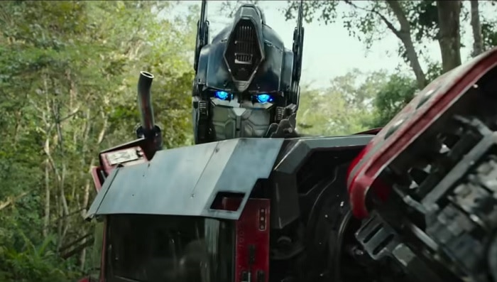  Optimus Prime, the leader of the Autobot resistance in Transformers: Rise of the Beasts