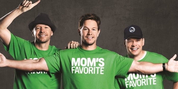 Mark Wahlberg with his brothers for Wahlburgers Instagram post - Mark Wahlberg Facts