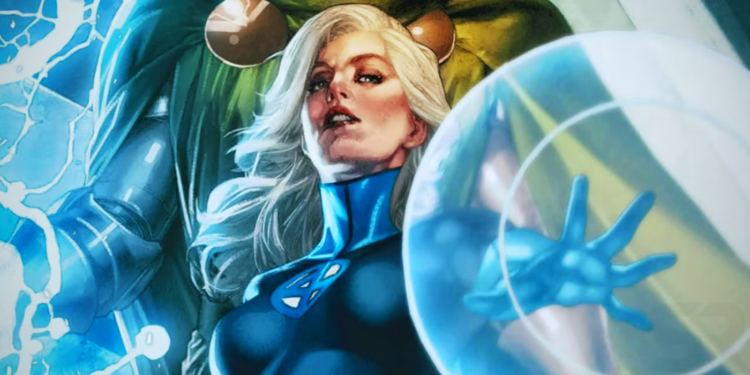 Invisible woman generating a force field