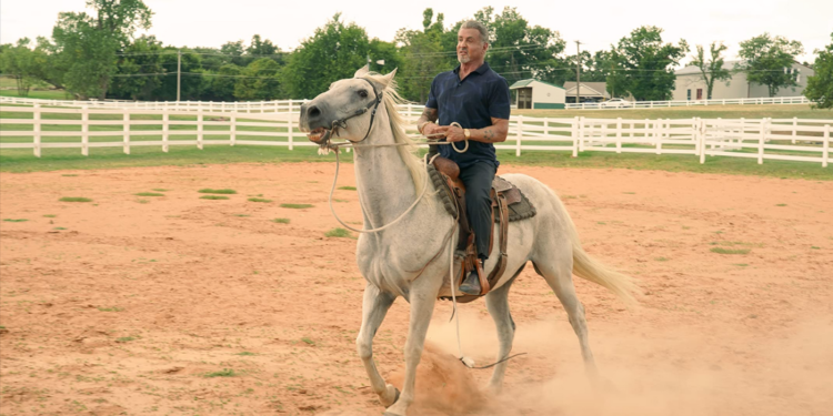 Sylvester Stallone on Horseback