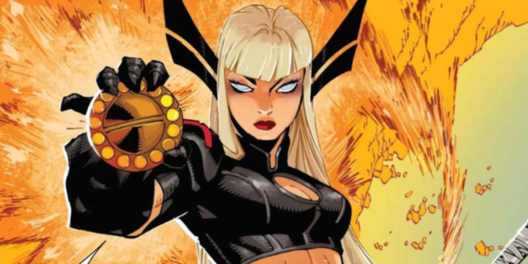 Illyana Rasputina holding the Eye of Agamotto