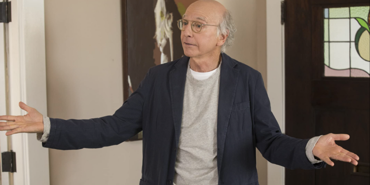 Larry David Holding Out Hands