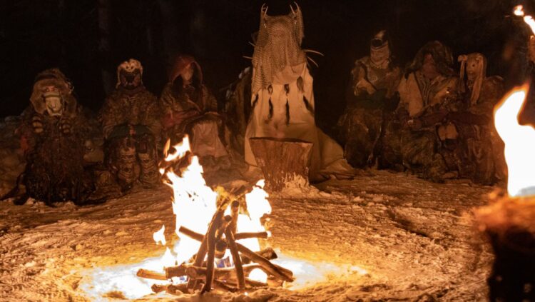 Yellowjackets cult ceremony scene - shauna's baby