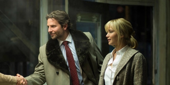 Bradley Cooper and Jennifer Lawrence in Joy