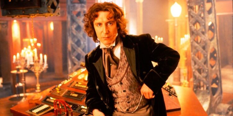 Paul McGann in a promo pic for the Doctor Who movie as the eighth Doctor