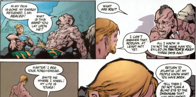 Aquaman's Healing Ability Comic Book Scene - DC Aquaman facts