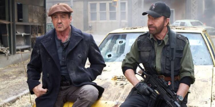 Chuck Norris and Sylvester Stallone